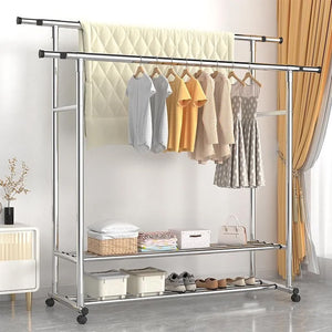 Heavy duty adjustable clothes rack sale