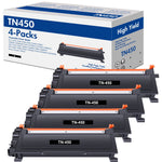 Lade das Bild in den Galerie-Viewer, TN450 Toner Cartridge Black Compatible for Brother TN450 TN-450 TN420 TN-420 HL-2270DW HL-2280DW HL-2240 MF7860DW MFC-7360N DCP-7065DN MFC7860DW Intellifax 2840 2940 Printer Ink (4-Pack)
