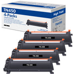Charger l&#39;image dans la galerie, TN450 Toner Cartridge Black Compatible for Brother TN450 TN-450 TN420 TN-420 HL-2270DW HL-2280DW HL-2240 MF7860DW MFC-7360N DCP-7065DN MFC7860DW Intellifax 2840 2940 Printer Ink (4-Pack)
