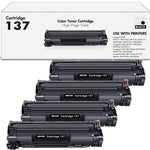 Charger l&#39;image dans la galerie, 137 Toner Cartridge Black Compatible for Canon 137 CRG137 ImageCLASS ImageClass MF232w MF242dw D570 MF236n MF230 MF240 MF247dw MF227dw MF244dw MF232 MF230 Series Printer Ink (4-Pack)
