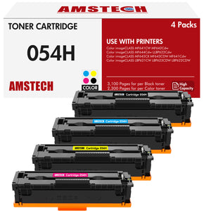 4-Pack Compatible Toner Cartridge Replacement for Canon 054 054H