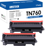 Charger l&#39;image dans la galerie, TN760 TN-760 Toner Cartridge Compatible for Brother TN760 TN 760 TN730 TN-730 DCP-L2550DW MFC-L2710DW MFC-L2750DW HL-L2350DW HL-L2395DW MFC-L2750DW Printer Ink (Black, 2-Pack)
