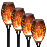 Load image into Gallery viewer, Solar Flickering Flame Torch, 4PCS Solar Garden Lights
