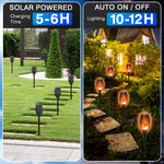 Load image into Gallery viewer, Solar Flickering Flame Torch, 4PCS Solar Garden Lights
